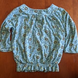 Sonoma girls floral cotton blouse size 6